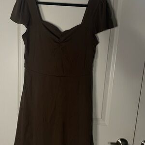 Brown Mini Dress